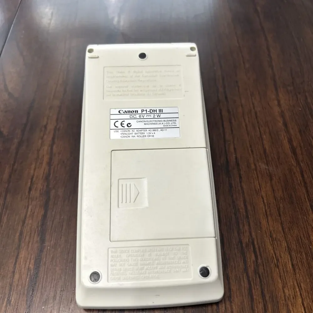 Canon Palm Printer P1-DH III Calculator Adding Machine Only